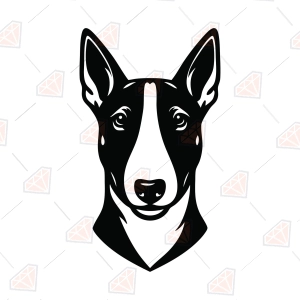 Bull Terrier SVG – Bull Terrier Dog Head Cut File