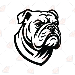 Bulldog Face SVG – Bulldog Dog Cut File