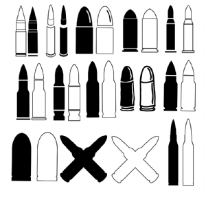 Bullet SVG Bundle, Weapon Cut Files Vector Illustration