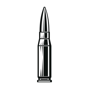 Bullet SVG Cut and Clipart, Ammo SVG, PNG Vector Objects