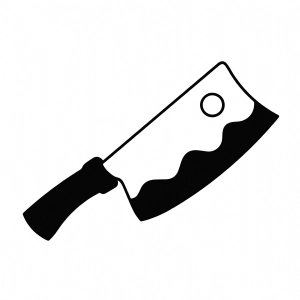 Butcher Knife SVG, PNG, JPG, DXF Files Kitchen Utensils
