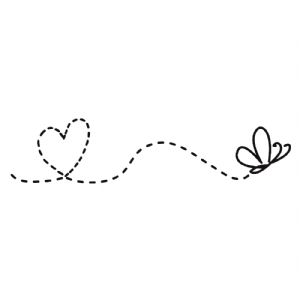 Butterfly Path with Heart SVG Clipart, Butterfly Cut Files Butterfly SVG