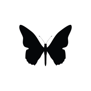 Butterfly Silhouette SVG Design, Clipart File Illustrations