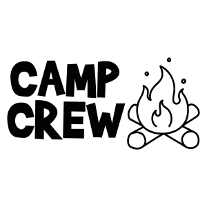 Camp Crew SVG Cut File, Campfire SVG Vector Files Camping SVG