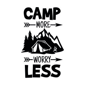 Camp More Worry Less SVG, Camping SVG Camping SVG