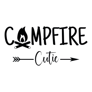 Campfire Cutie SVG Cut File, Camping SVG Camping SVG