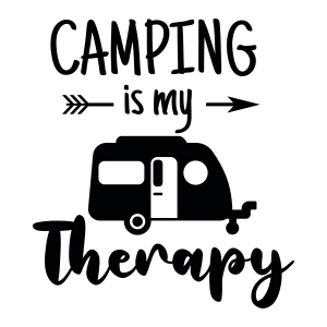 Camping Is My Therapy SVG Cut File, Camping SVG Camping SVG