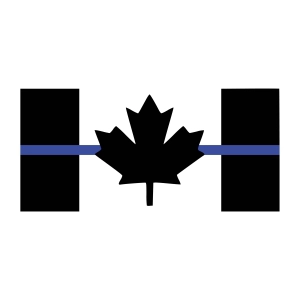 Canada Thin Blue Line SVG, Canada Flag Maple Leaf SVG Instant Download Flag SVG