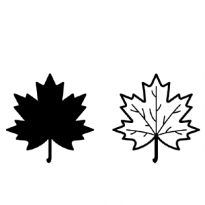 Canadian Maple Leaf SVG Clipart Cut Files, Maple Clipart Drawings