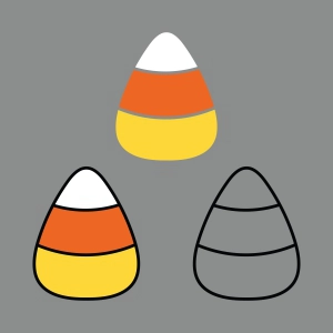 Candy Corn SVG, Halloween Cut File for Cricut & Silhouette Halloween SVG