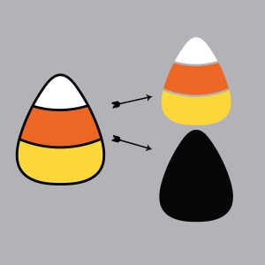 Candy Corn SVG, Halloween Cut File for Cricut & Silhouette Halloween SVG