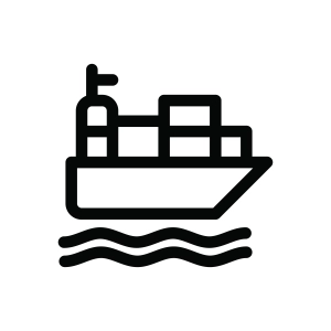 Cargo Ship Icon SVG