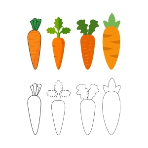 Carrot SVG Bundle, Easter Carrot SVG Bundle Easter Day SVG