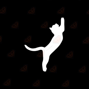 Cat Decal SVG for the Edge of a Car Window