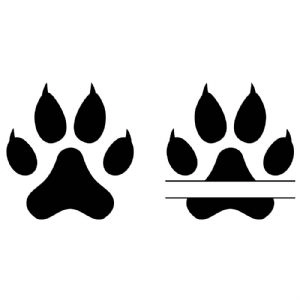 Cat Paw SVG, Paw Silhouette Vector Files Cat SVG