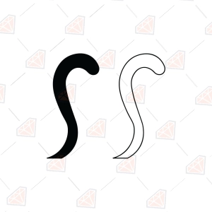 Cat Tail SVG – Cute Cat Tail Silhouette Cut File