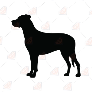 Catahoula Leopard Dog Silhouette SVG
