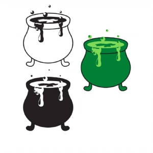 Cauldrons SVG, Cauldrons Clipart Instant Download Halloween SVG