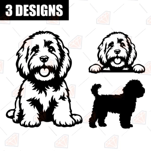 Cavachon SVG – 3 Cavachon Dog Cut Files for Shirts