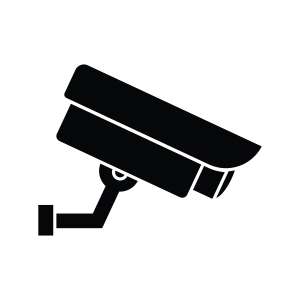 CCTV SVG, CCTV Camera SVG Silhouette Vector Illustration