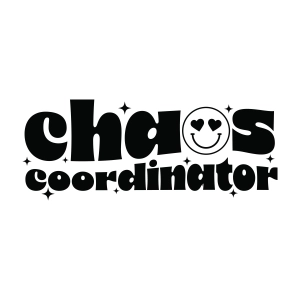 Chaos Coordinator SVG with Smiley Face, Funny Teacher SVG Teacher SVG