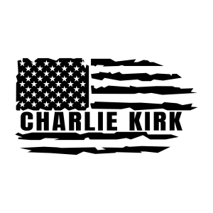 Charlie Kirk SVG with an American Flag USA SVG