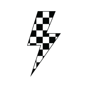 Checkered Lightning Bolt SVG Vector Objects