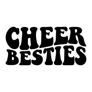 Cheer Besties SVG, Cheerleading Cut File for Cricut & Silhouette Cheerleading SVG