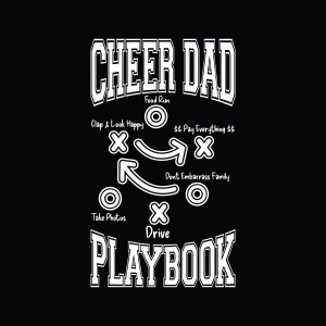 Cheer Dad Playbook SVG, Funny Cheer Dad SVG Dad SVG