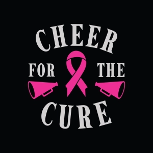 Cheer for the Cure SVG – Cheerleading Breast Cancer Awareness Cut File Cancer Day SVG