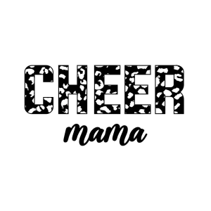 Cheer Mama Leopard SVG Cut File, Instant Download Cheerleading SVG