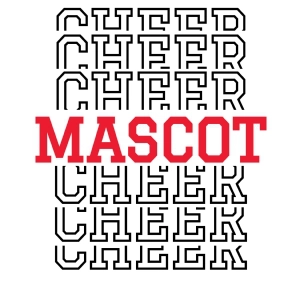 Cheer Mascot SVG Cut File, Cheer Instant Download Cheerleading SVG
