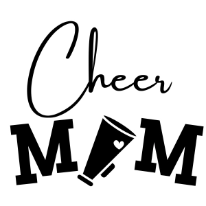 Cheer Mom SVG with Megaphone, Sports Mom SVG Mom SVG