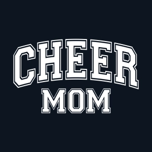Cheer Mom SVG Varsity Font, Trendy Cheerleader Mom SVG Mother's Day SVG
