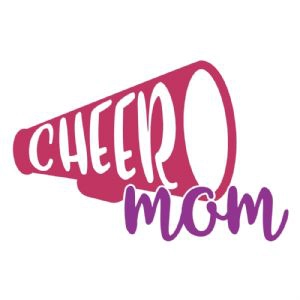 Cheer Mom Megaphone SVG Cut File Cheerleading SVG