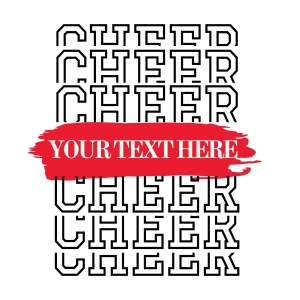 Cheer Monogram SVG Cut File, Cheer Instant Download Cheerleading SVG