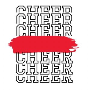Cheer Monogram SVG Cut File, Cheer Instant Download T-shirt SVG