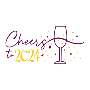 Cheers to 2024 SVG , New Year SVG Design New Year SVG