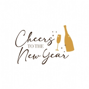 Cheers to the New Year SVG New Year SVG