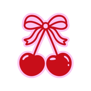 Cherry Coquette SVG Fruits and Vegetables SVG