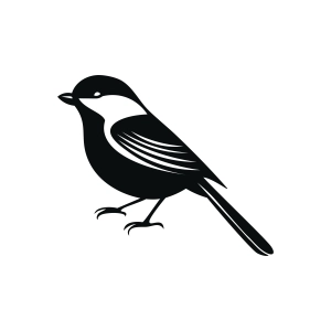 Chickadee SVG, Bird SVG Silhouette Bird SVG