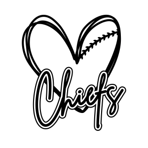 Chiefs Heart SVG, Chiefs Love SVG Digital Download Football SVG