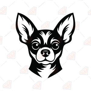 Chihuahua Dog SVG – Chihuahua Head SVG Cut File