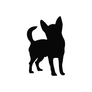 Chihuahua Silhouette SVG, PNG and Vector File Dog SVG