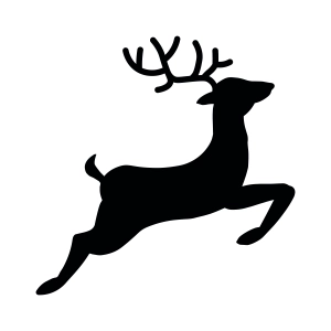 Christmas Basic Deer SVG, Deer Clipart SVG Instant Download Christmas SVG