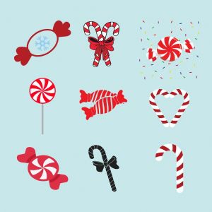 Christmas Candies SVG Bundle Cut File Christmas SVG