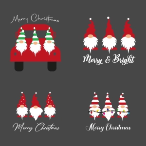 Christmas Gnomes Bundle SVG File for Cricut & Silhouette Christmas SVG