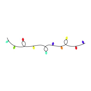 Christmas Light SVG, Christmas Ornament String SVG Instant Download Christmas SVG