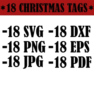 Christmas Tags SVG Bundle, Christmas Gift Tag SVG Labels Instant Download Christmas SVG