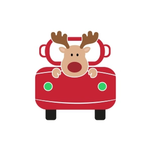 Christmas Truck with Reindeer SVG, Vintage Christmas Truck SVG Christmas SVG